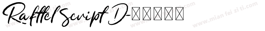 Rafttel Script D字体转换